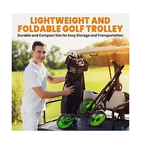 Jovial 3-Wheel Golf Push Cart with Deluxe Scorecard Holder