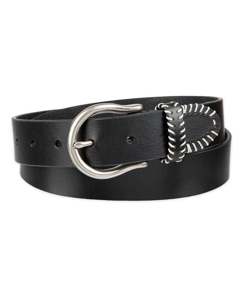 Levi's Women's Western Genuine Leather Contrast Stitch Belt