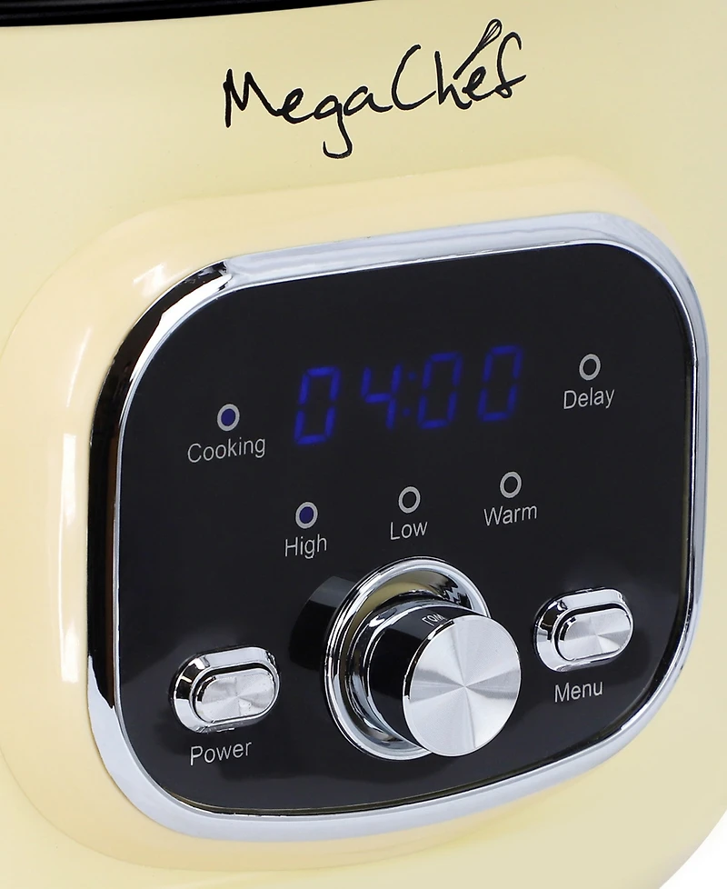 MegaChef 6.5 Quart Oval Electric Slow Cooker