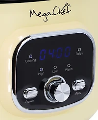 MegaChef 6.5 Quart Oval Electric Slow Cooker
