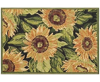Liora Manne' Esencia Sunflowers 2'x2'10" Area Rug