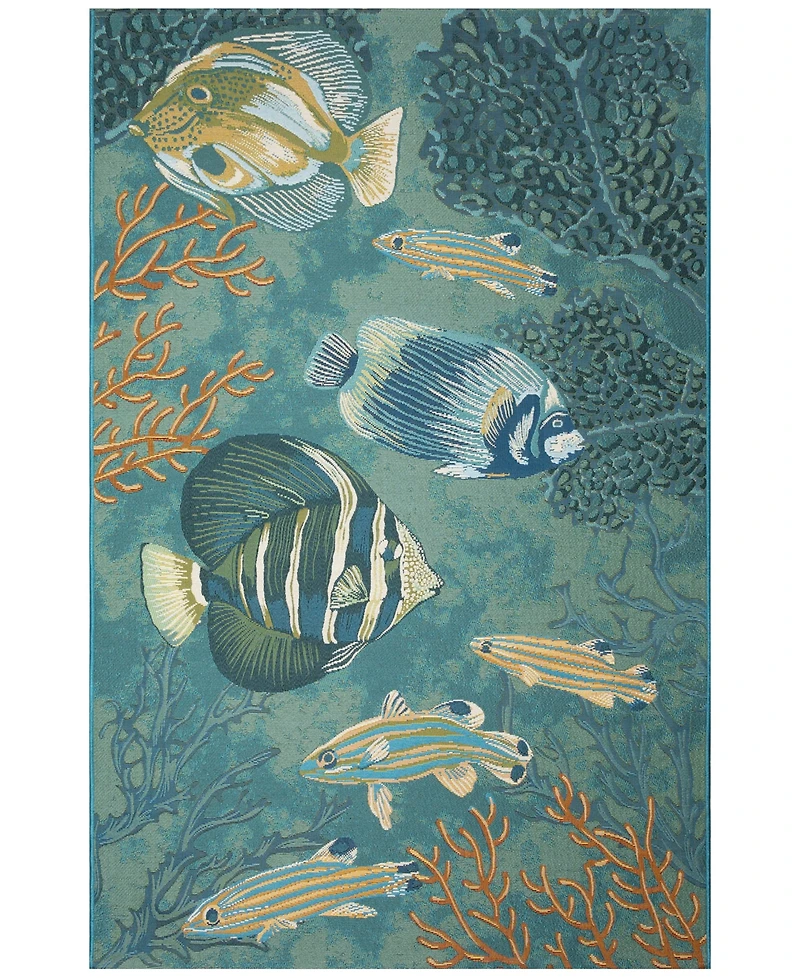 Liora Manne' Marina Fish 4'10"x7'6" Area Rug