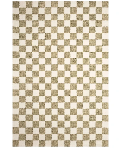 Liora Manne' Savannah Checkerboard 7'6"x9'6" Area Rug