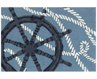 Liora Manne Frontporch Captains Wheel Rug Collection
