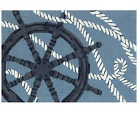 Liora Manne Frontporch Captains Wheel Rug Collection