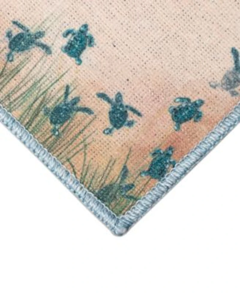 Liora Manne Impressions Seaturtles Beach Rug Collection