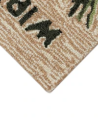 Liora Manne' Frontporch Mistletoes 1'8"x2'6" Area Rug