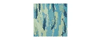 Liora Manne' Esencia Fish to Go Blue 2'x2'10" Area Rug