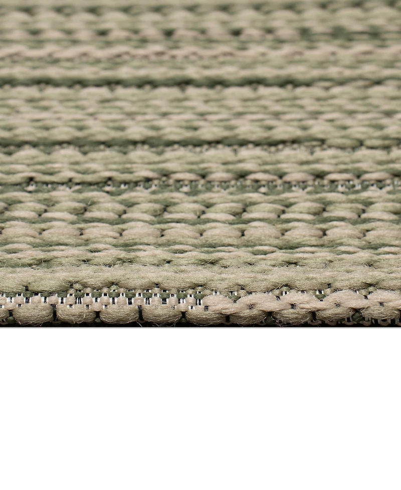 Liora Manne' Miranda Tweed Stripe 1'11"x7'6" Runner Area Rug