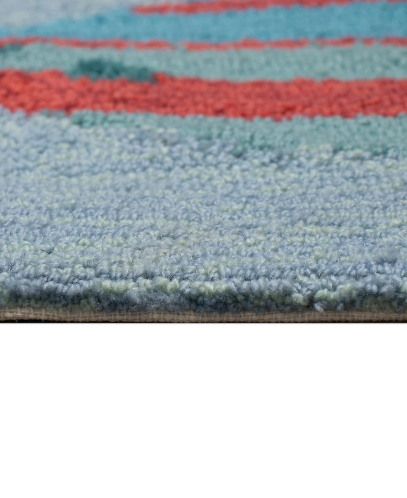 Liora Manne' Frontporch Fishes 2'x5' Runner Area Rug
