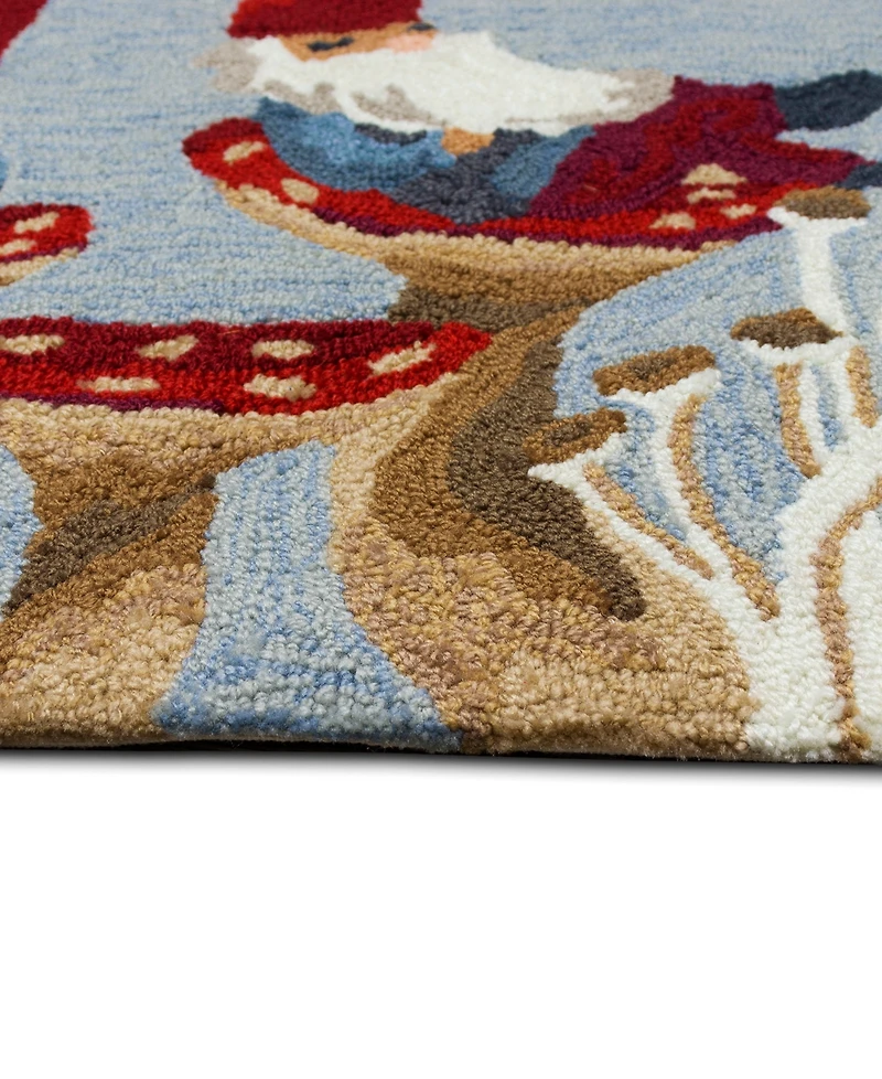 Liora Manne' Frontporch Welcome Gnome 2'x5' Runner Area Rug