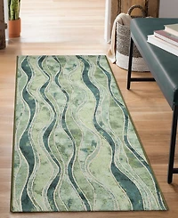 Liora Manne' Esencia Wave 1'11"x4'11" Runner Area Rug