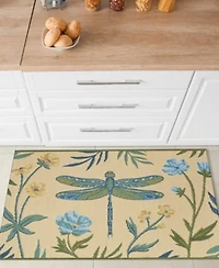 Liora Manne Esencia Floral Dragonfly Rug Collection