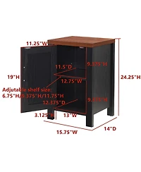 Kings Brand Furniture Sendero Side End Table with Faux Marble Storage Shelves & Gold Metal Frame, Nightstand