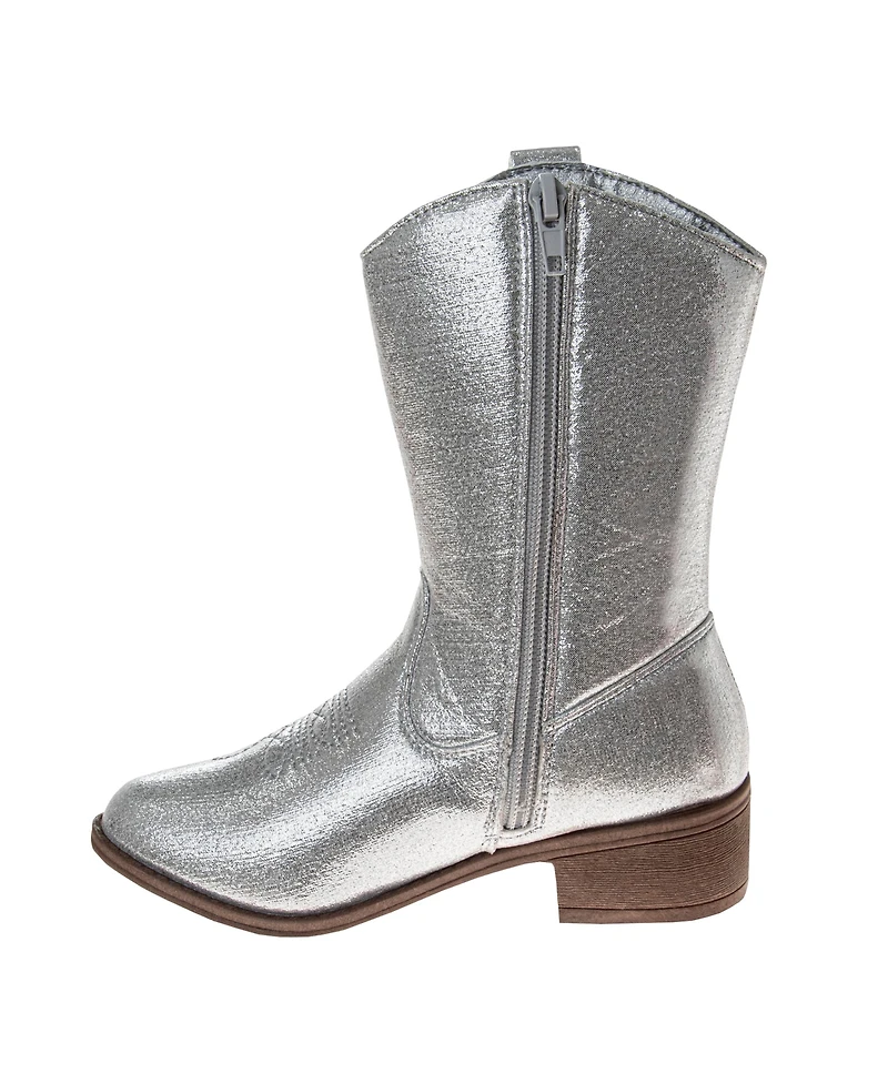 Kensie Girl Little Kids and Big Kids Metallic Cowgirl Boots