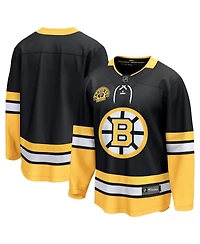 Fanatics Men's Black Boston Bruins 100th Anniversary Premier Breakaway Jersey