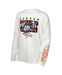 Outerstuff Big Boys and Girls Denver Broncos In the Mix T-Shirt Combo Set