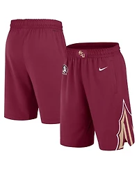 Nike Men's Garnet Florida State Seminoles Road Replica Performance Basketball Shorts