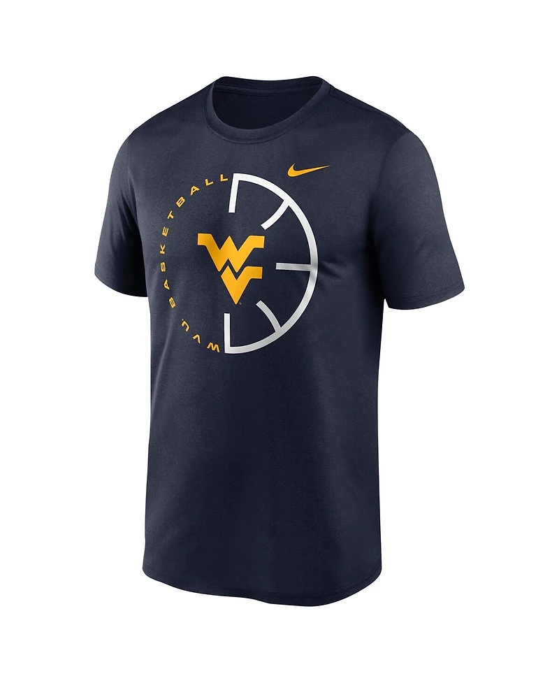 Nike Men's Navy West Virginia Mountaineers Legend Basketball Icon Performance T-Shirt