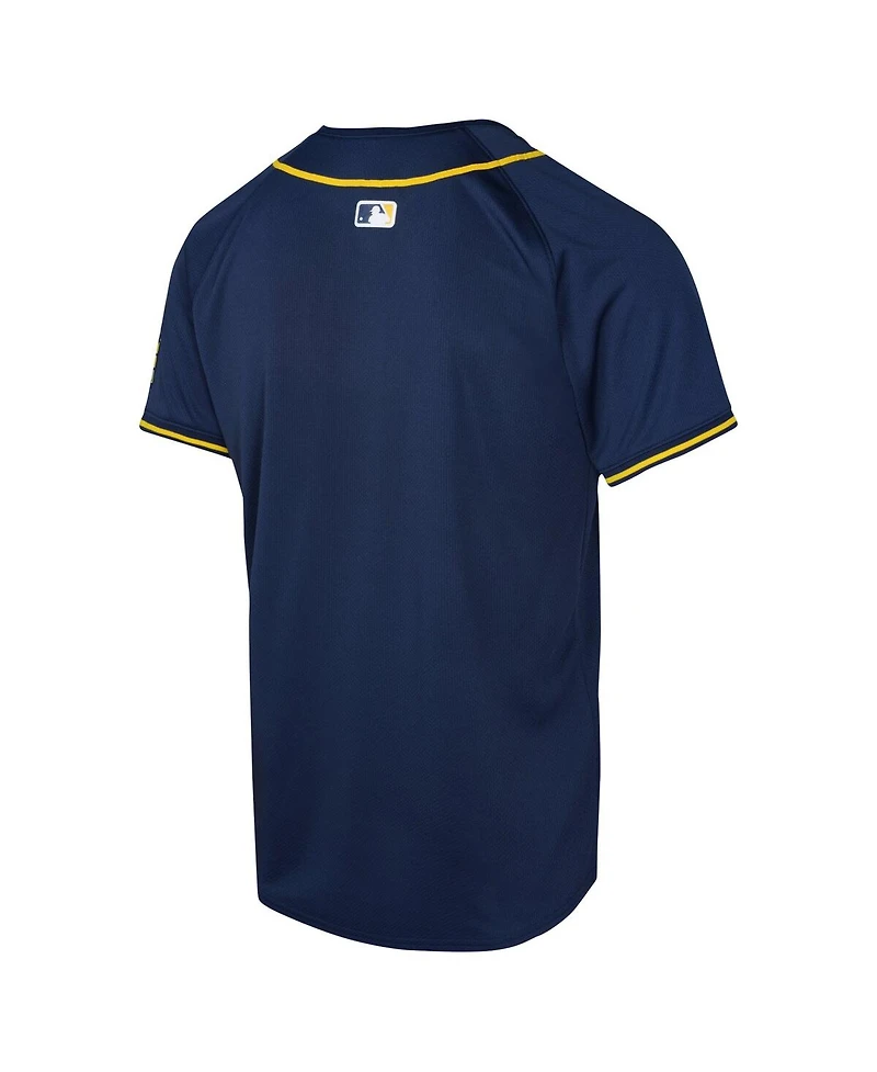 Nike Big Boys and Girls Navy Milwaukee Brewers Alternate Limited Jersey