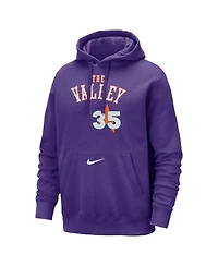 Nike Men's Kevin Durant Purple Phoenix Suns 2024/25 City Edition Name Number Pullover Hoodie