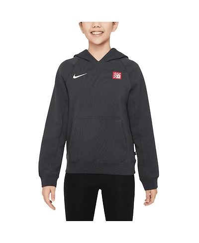 Nike Big Boys and Girls Black Liverpool Third Air Pullover Hoodie