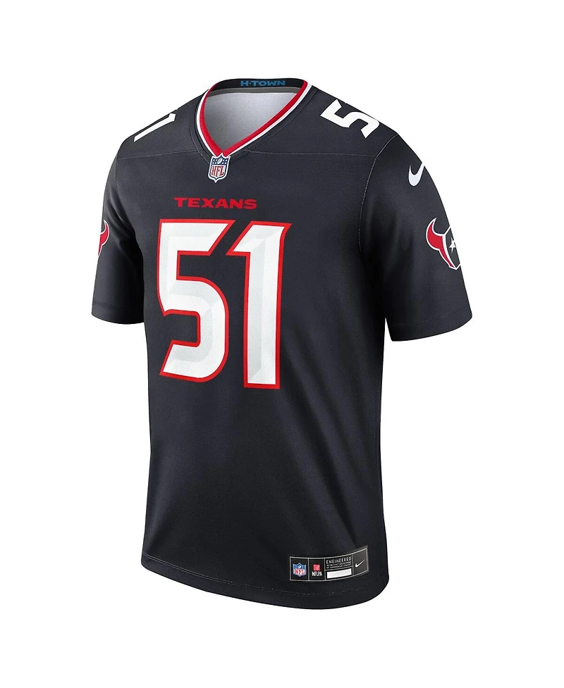 Nike Men's Will Anderson Jr. Navy Houston Texans Team Legend Player Performance Top