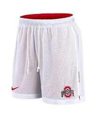 Nike Men's White/Scarlet Ohio State Buckeyes Primetime Reversible Performance Shorts