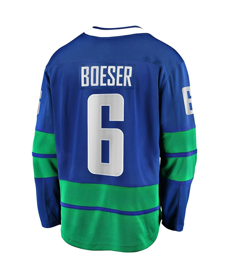 Fanatics Men's Brock Boeser Blue Vancouver Canucks Premier Breakaway Player Jersey