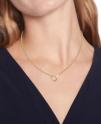 Tommy Hilfiger Circle Pendant Necklace, 16" + 2" extender
