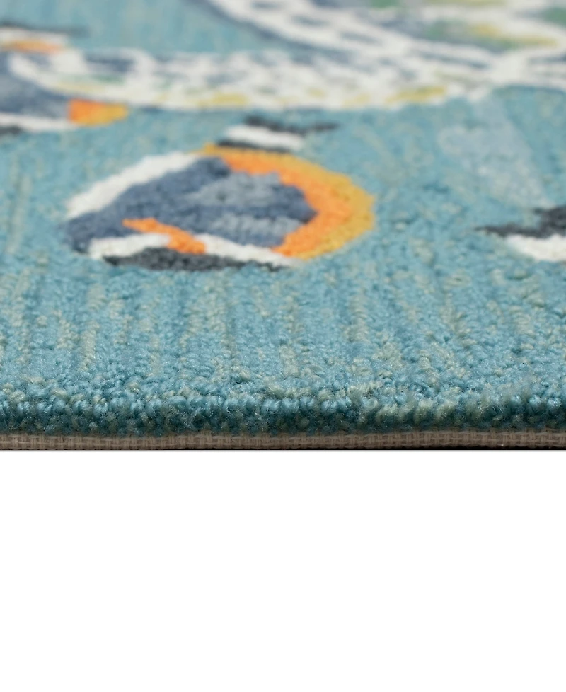 Liora Manne' Frontporch Turtle and Fish 1'8"x2'6" Area Rug