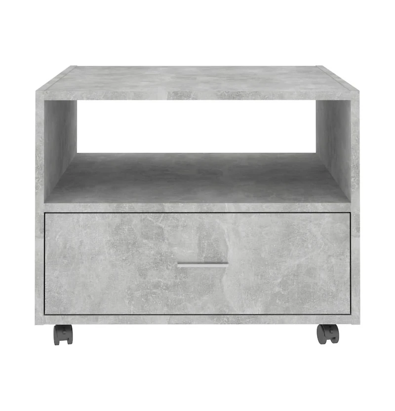 Coffee Table Concrete Gray 21.7"x21.7"x15.7" Engineered Wood