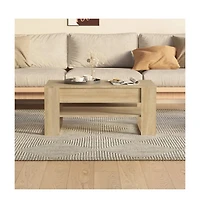 Coffee Table Sonoma Oak 40.2"x21.7"x17.7" Engineered Wood