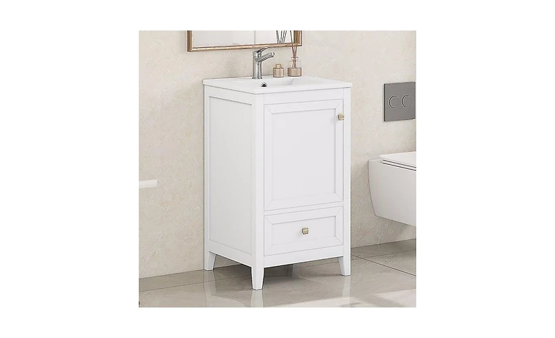 Slickblue Modern Bathroom Vanity with Sink for Stylish Storage and Functionality