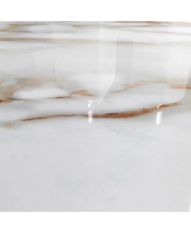 Slickblue Marble Vanity Top with Undermount Rectangular Middle Sink for Stylish Bathroom Decor