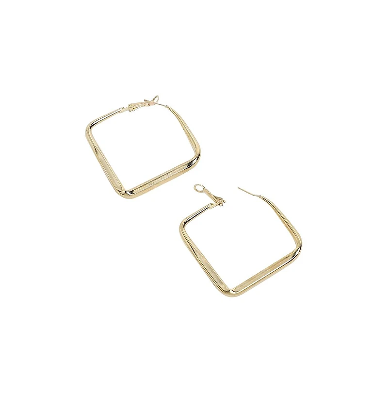Minimal Diamond Hoop Earrrings