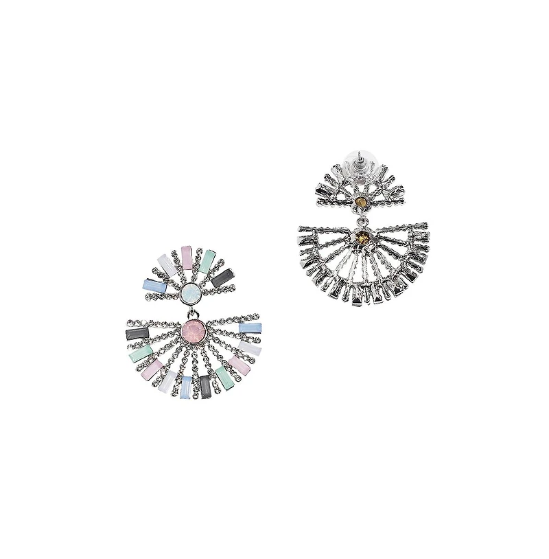 Half Circular Drop Earrings