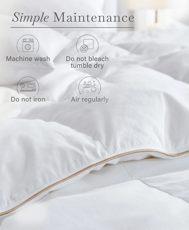 All-Season Duvet Insert, Luxury Comforter with Extra Fluffy Down-Alternative Fill by California Design Den