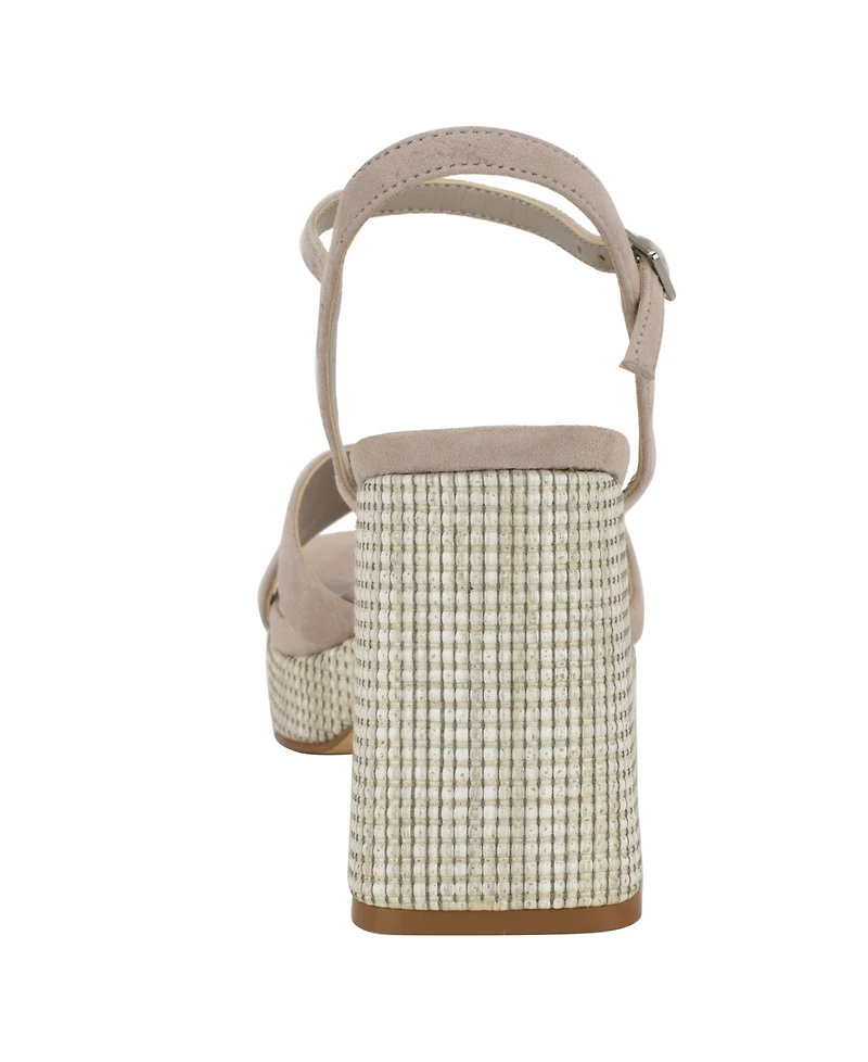 Calvin Klein Women's Drancy Block Heel Sandals