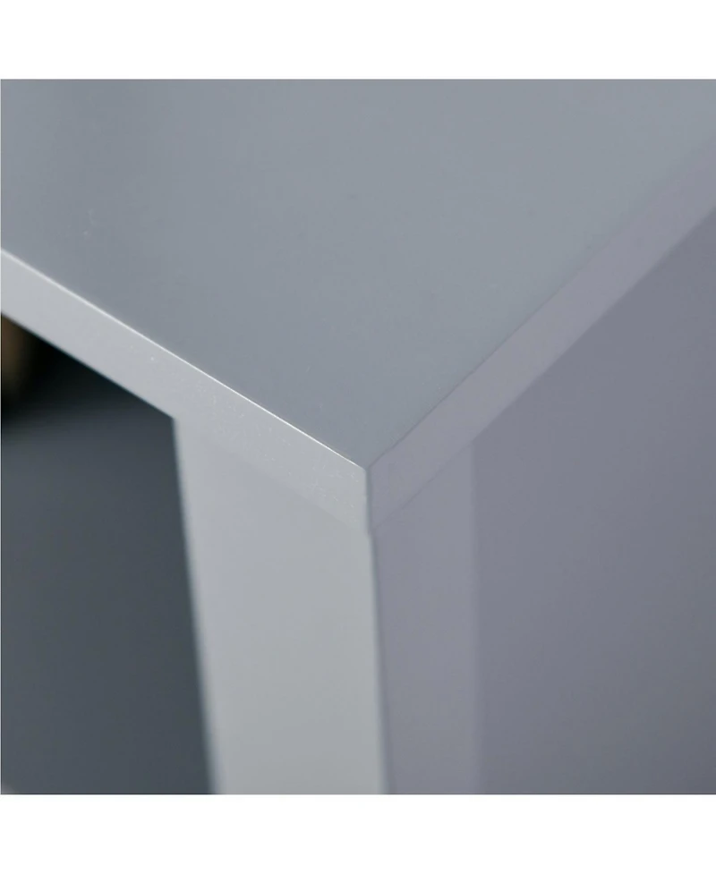 Slickblue 2 Tier Shelf Hidden Storage Bathroom Floor Cabinet