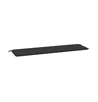 vidaXL Garden Bench Cushion Black 70.9"x19.7"x1.2" Oxford Fabric