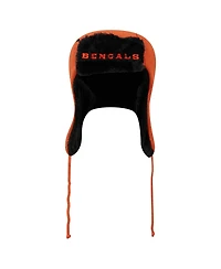 New Era Men's Orange Cincinnati Bengals Helmet Head Trapper Knit Hat