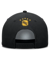 Fanatics Men's Black Boston Bruins Decades Collection A-Frame Rope Adjustable Hat