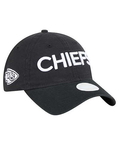 New Era Women's Black Kansas City Chiefs Cece 9TWENTY Adjustable Hat