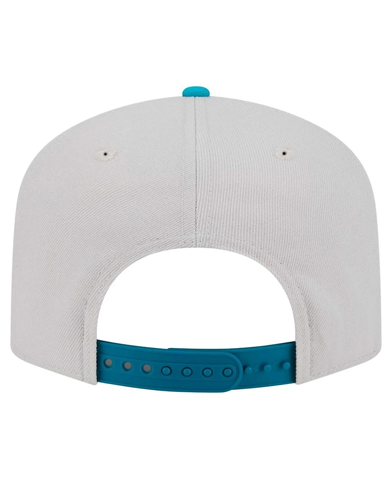 New Era Men's Stone Miami Dolphins Decent 9FIFTY A-Frame Snapback Hat
