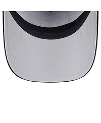 New Era Men's Black Chicago Blackhawks Core A-Frame 9FORTY Adjustable Hat