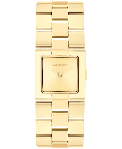Calvin Klein Women's Ck Meridian Gold Tone Stainless Steel Bracelet Watch, 22mm