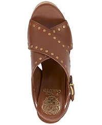 Vince Camuto Women's Ellna Studded Platform Wedge Sandals