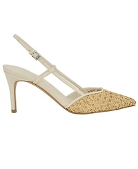 Calvin Klein Women's Juliesa Woven Slingback Pumps