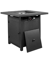 Slickblue Fire Table,50000 Btu Gas Firepit with Volcanic Stone